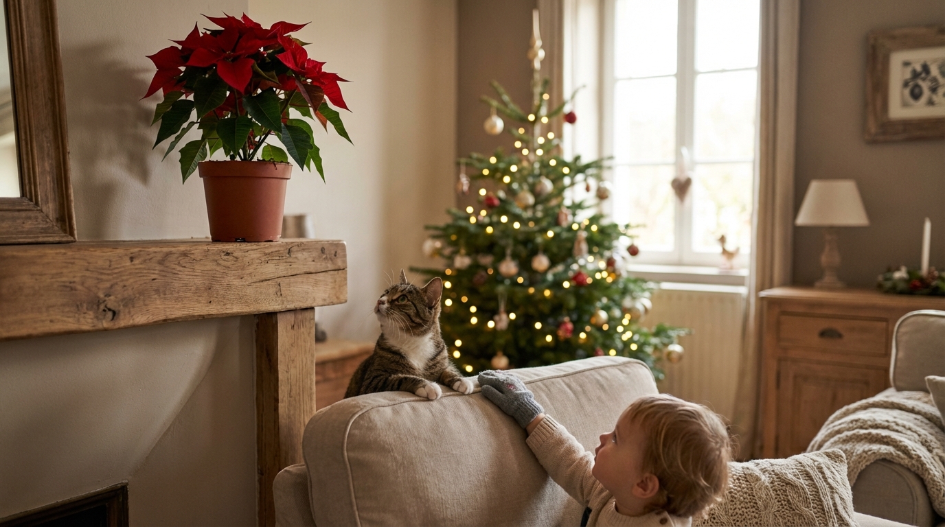 En décembre, cette plante de Noël qu’on achète partout peut être dangereuse pour vos enfants et vos animaux