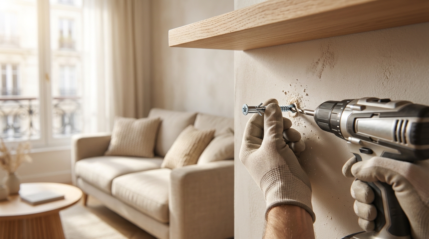 Étagères qui arrachent le placo : cette technique de fixation des pros évite la catastrophe sur mur creux