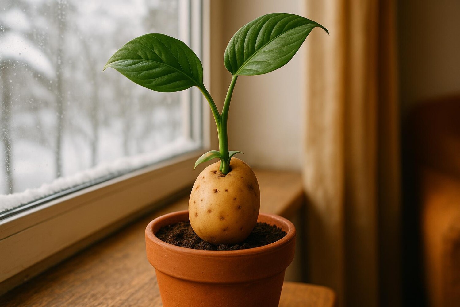 Ma plante d&rsquo;intérieur était foutue : cette astuce TikTok avec ce tubercule de la cuisine l&rsquo;a relancée
