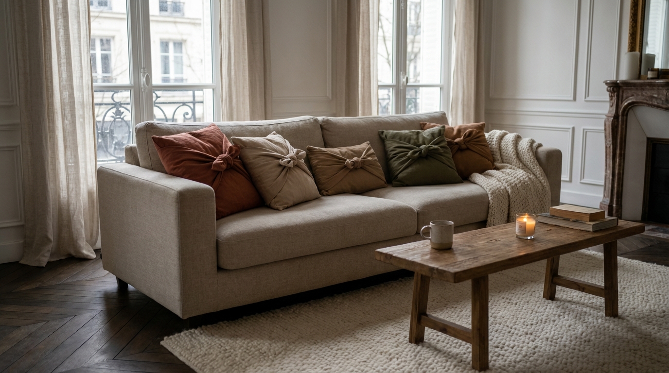 Marre de vos coussins cheap ? Cette astuce déco sans couture que les décorateurs s&rsquo;arrachent change tout