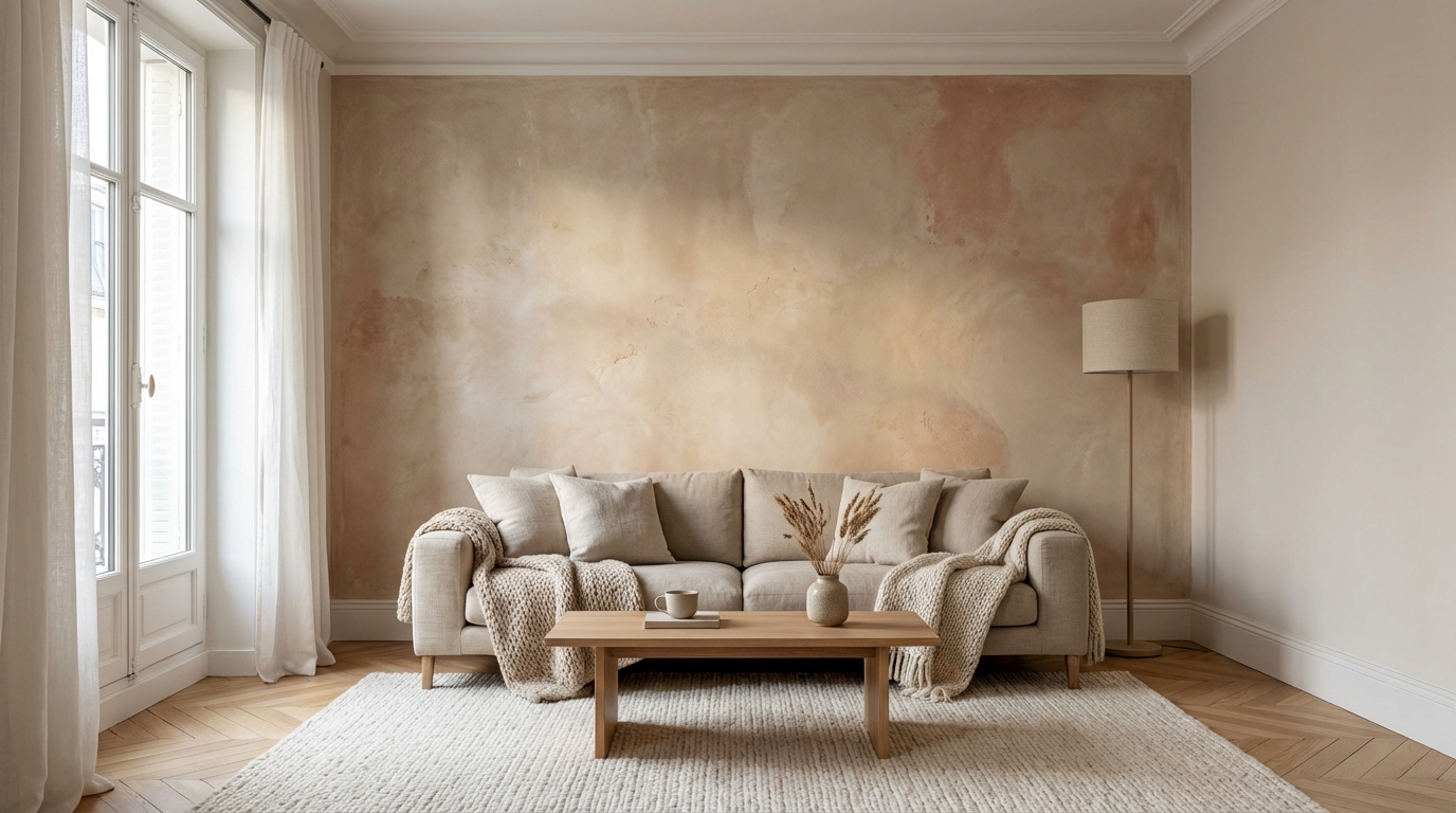 Murs abîmés et lumière d’hiver impitoyable : cette finition murale facile les transforme sans gros travaux en atout déco