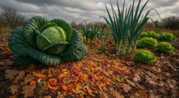 Ne jetez plus ces déchets de cuisine : ce paillage booste le potager d&rsquo;hiver en quelques semaines