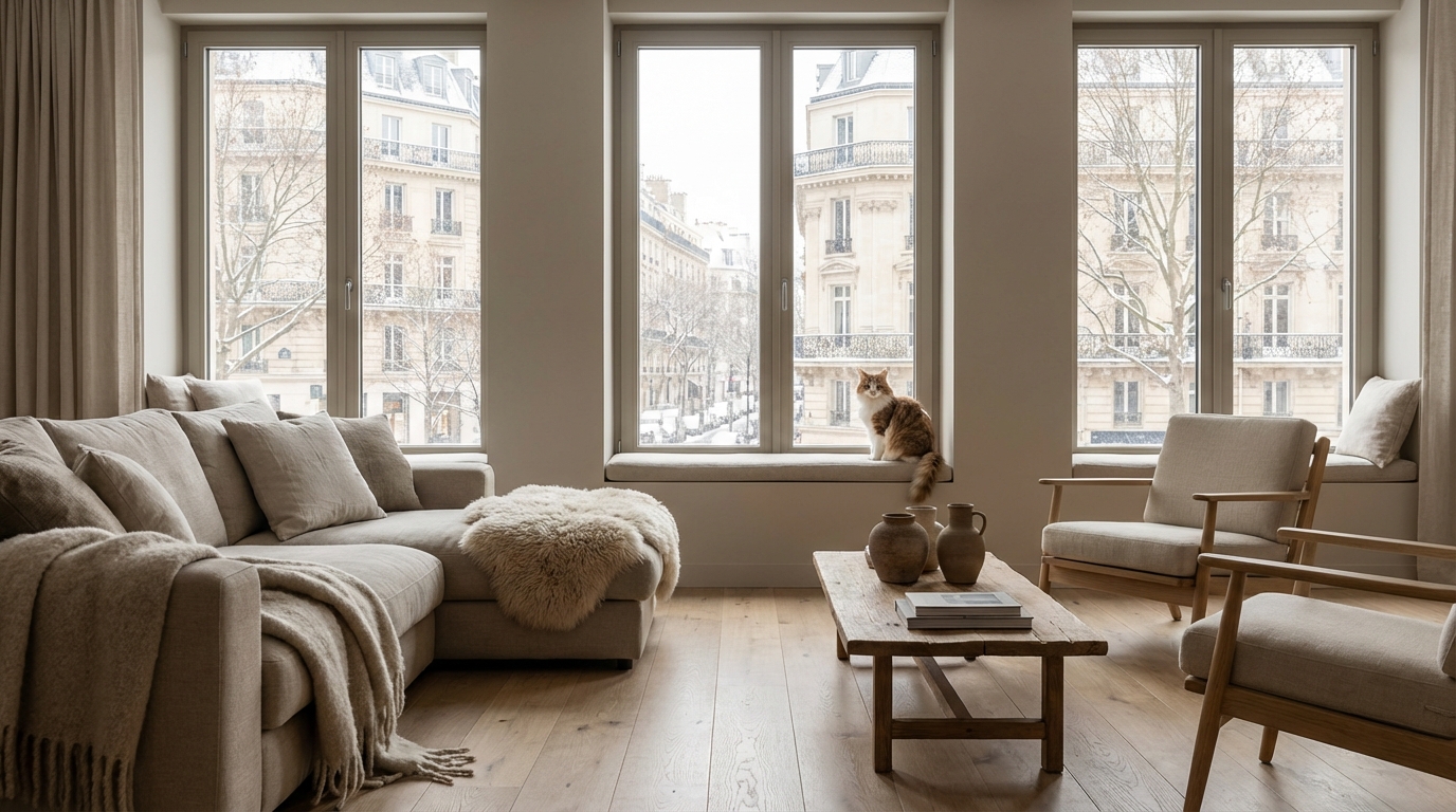Ni blanche ni noire : en 2026, cette couleur de fenêtre plus chaleureuse va ringardiser votre salon si vous l&rsquo;ignorez