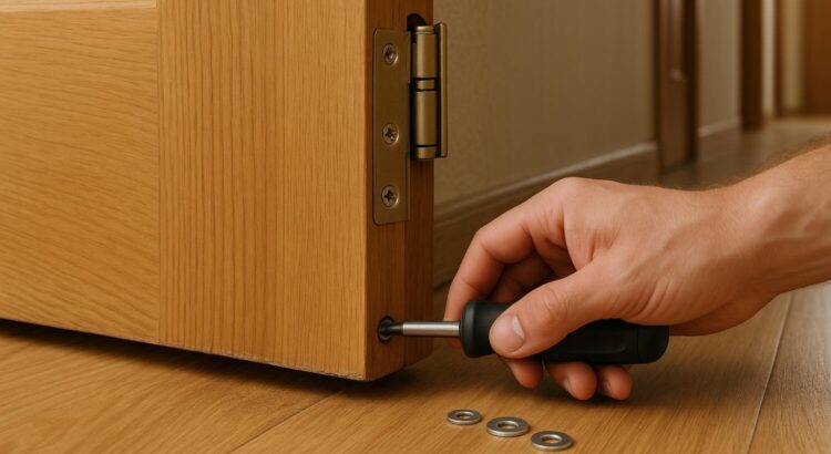 Porte qui racle le sol : cette astuce méconnue la relève en 2 minutes, sans chantier ni rabotage