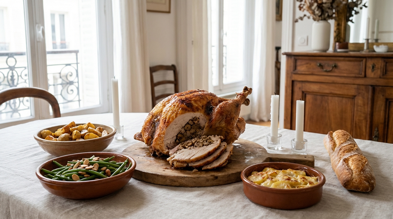 Repas de fêtes : cette dinde farcie aux marrons express évite la galère en cuisine et bluffe vos invités