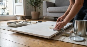 Repeindre un meuble mélaminé sans poncer : cette préparation méconnue évite que la peinture ne s&rsquo;écaille