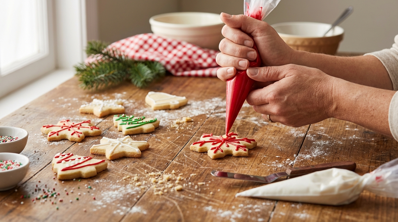 Sablés de Noël : si votre glaçage royal est plein de grumeaux, Nina Métayer mise tout sur ce geste clé