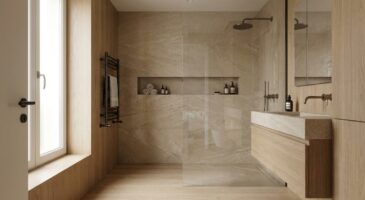Salle de bain : ce bois spécial devenu tendance en 2025 promet la fin des joints sales et du carrelage glacé chez vous
