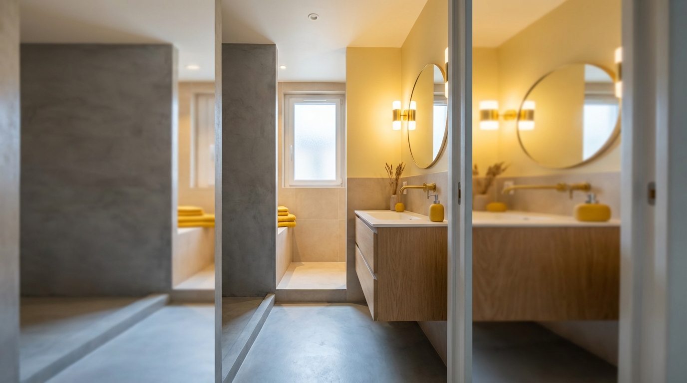 Salle de bain : le gris béton sera dépassé en 2026, voici la teinte optimiste qui va tout remplacer chez vous