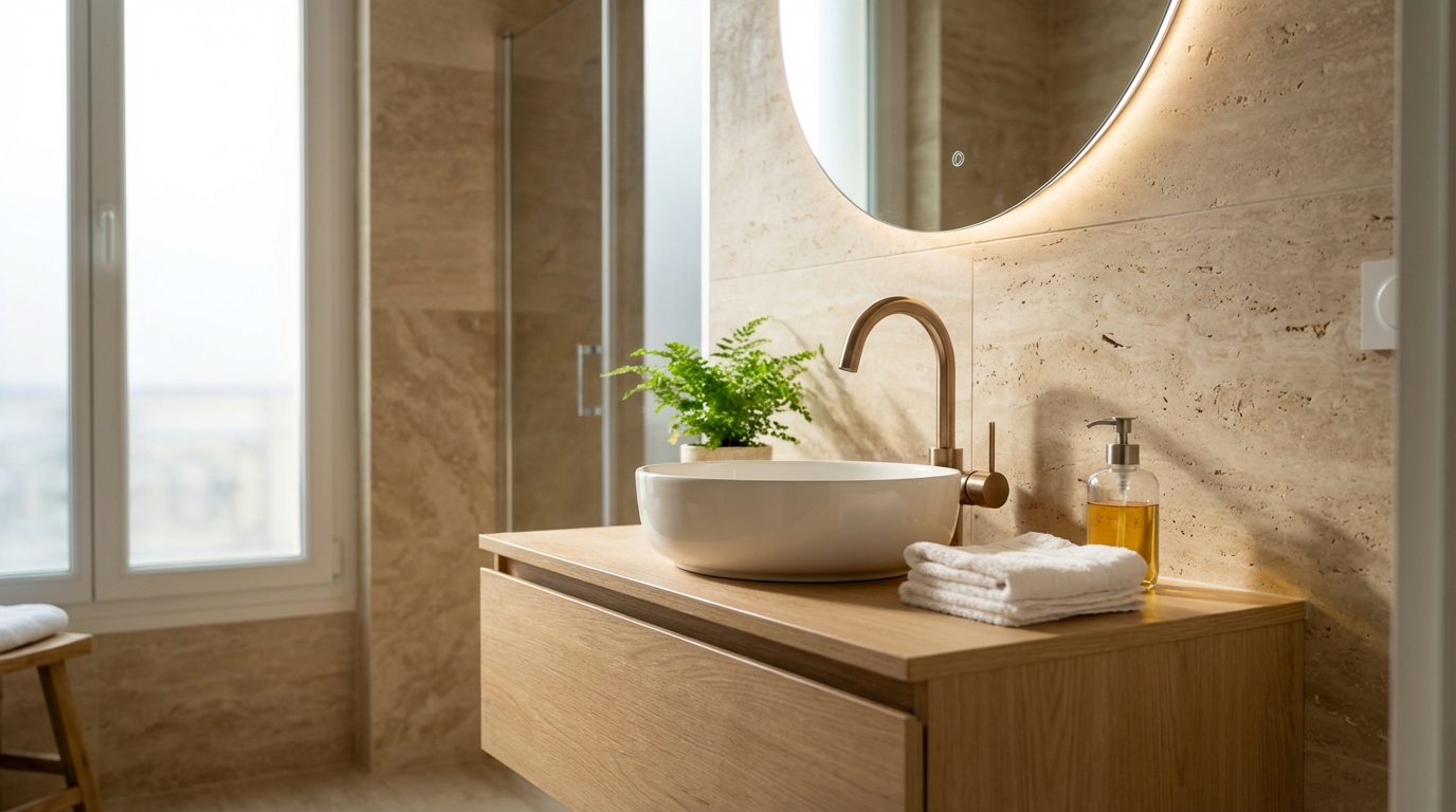 Salle de bains : si vous rénovez en 2026, ne misez plus sur le robinet noir, ces finitions vont l&rsquo;effacer