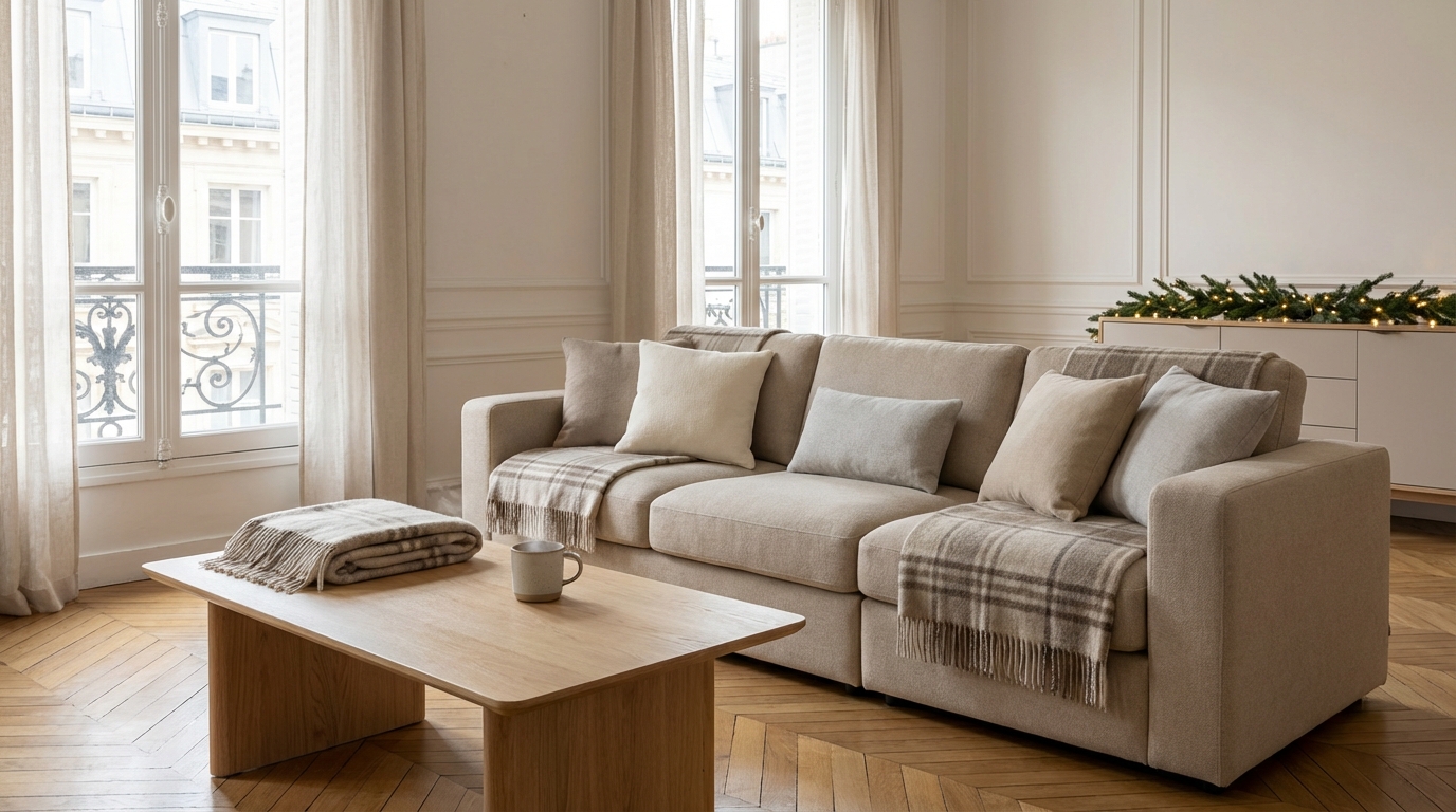 Salon cocooning : ce canapé beige 3 places IKEA en promo limitée fait un carton, et son vrai atout n’est pas son prix