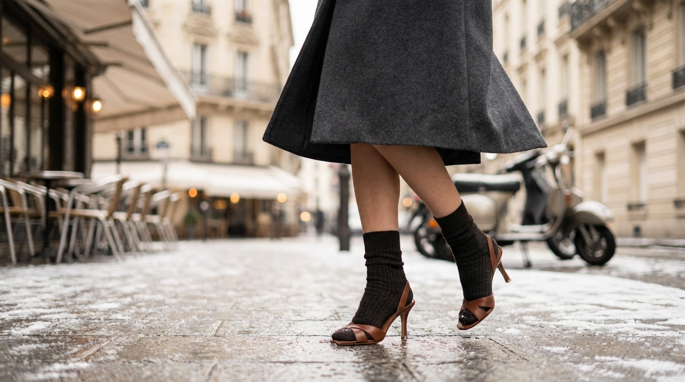 Sandales ouvertes en plein hiver sans avoir froid : cette astuce inattendue des modeuses change tout