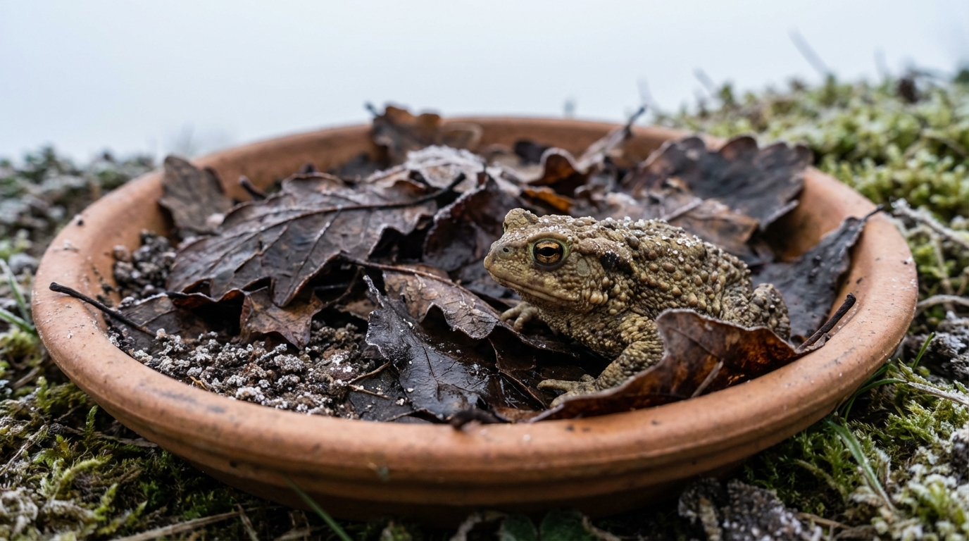 Sans cette astuce toute simple dans votre jardin, grenouilles et crapauds ne passeront pas l&rsquo;hiver