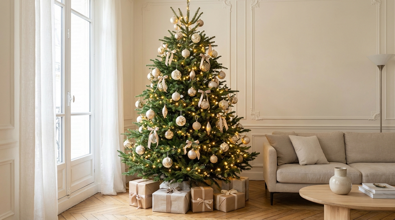 Si vos boules de noël font cheap, cette astuce en une étape les transforme en déco façon vitrine de luxe