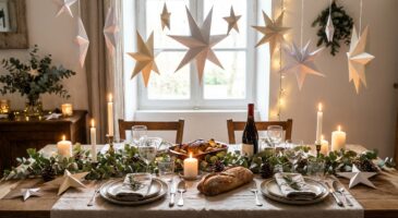 Table de réveillon : ne faites pas l&rsquo;impasse sur cette déco en papier 3D ultra simple et bluffante