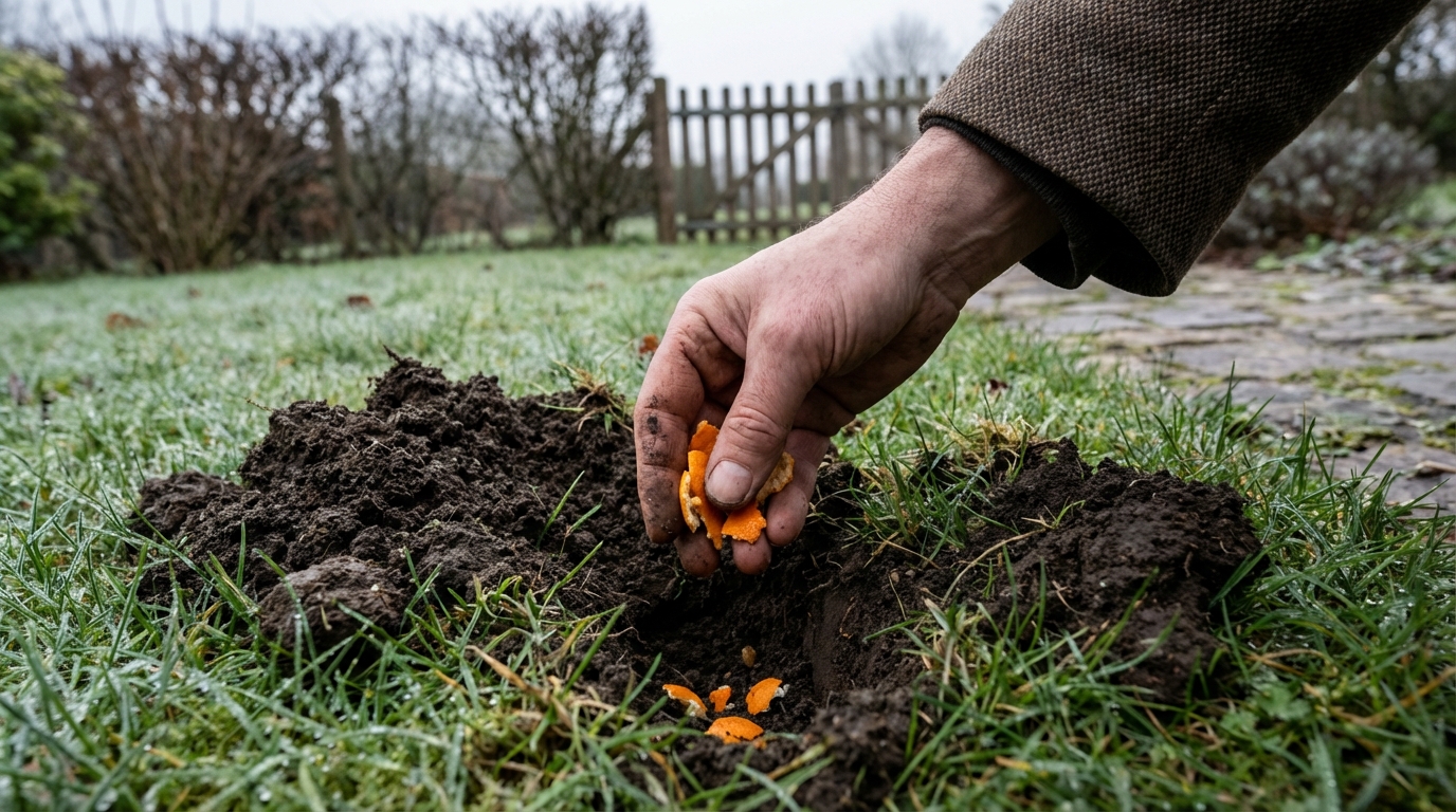 Taupes dans le jardin : ce déchet de Noël que vous jetez chaque année les fait fuir bien mieux que les pièges