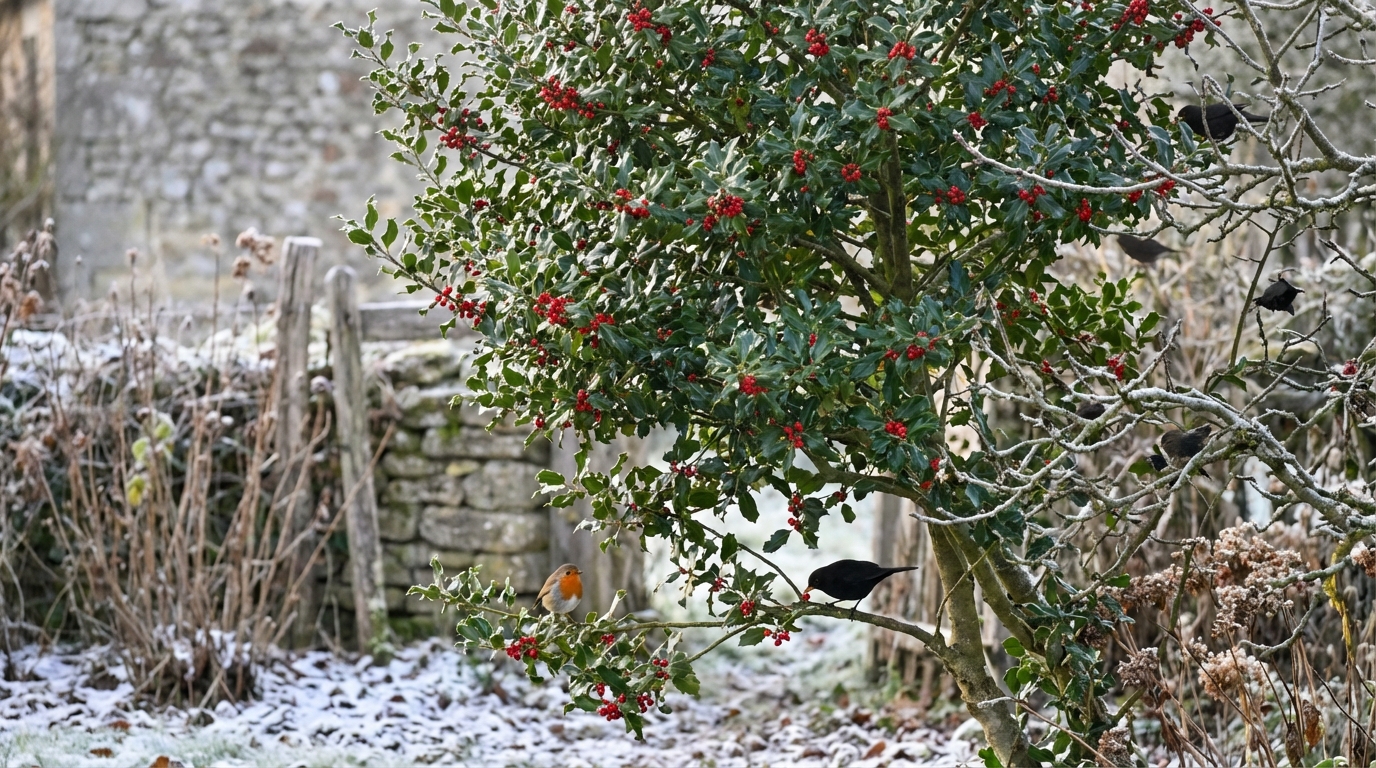 Voici l’arbuste de noël à planter sans attendre pour offrir aux oiseaux une vraie chance de survie en hiver