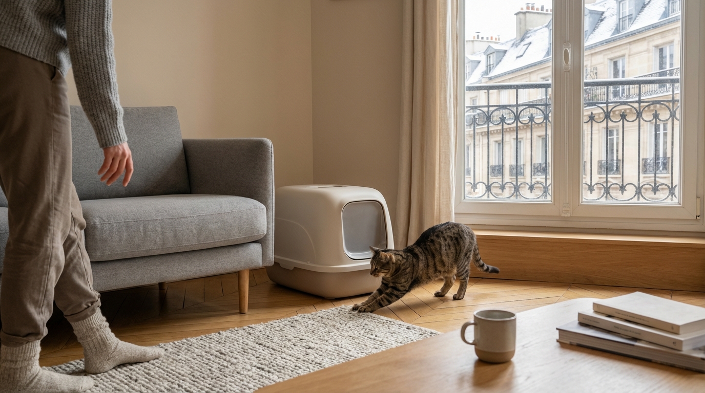 Vous avez un chat en appartement ? cette formule enrichie dans la litière a un effet bluffant sur les odeurs