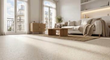 Vous refaites votre salon ? les architectes lâchent le béton ciré pour ce sol stylé bien plus pratique