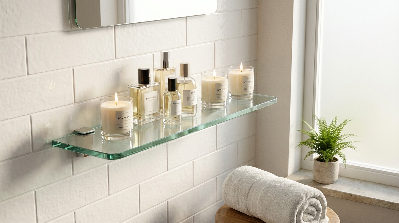 Action : cette étagère en verre à moins de 3 € et fixations invisibles dont je ne peux plus me passer chez moi