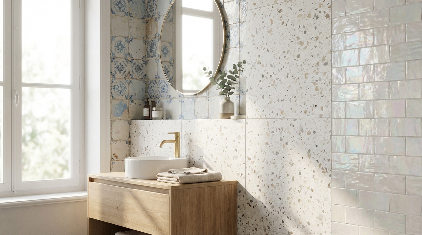 Adieu peinture et carreaux adhésifs : en 2026, ce revêtement malin change votre salle de bain en quelques heures