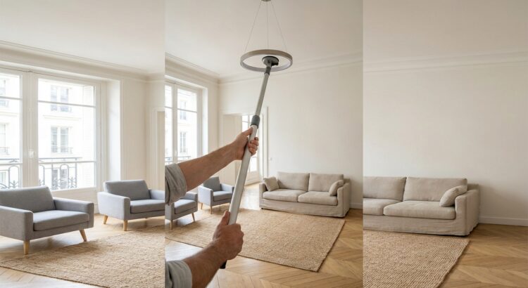 Arrêtez de monter sur des chaises : cet accessoire télescopique change les ampoules de plafond sans quitter le sol