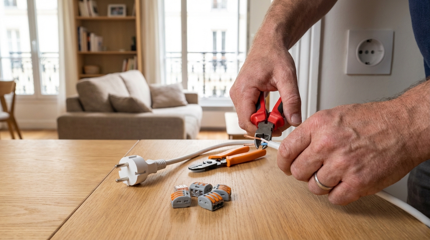 Câble électrique trop long chez vous : cette méthode simple pour le raccourcir sans risque d&rsquo;incendie