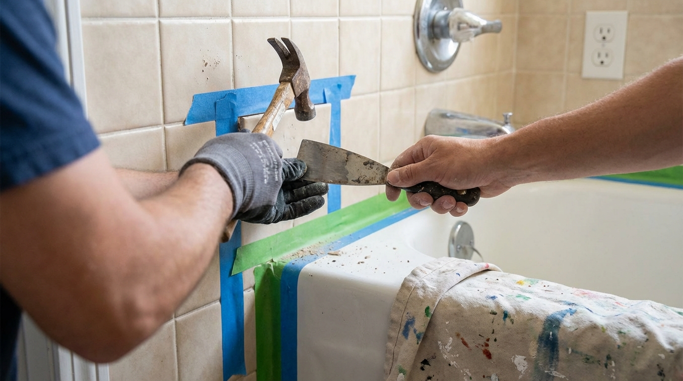 Carrelage mural : cette méthode méconnue pour retirer un carreau sans casse avant de tout casser