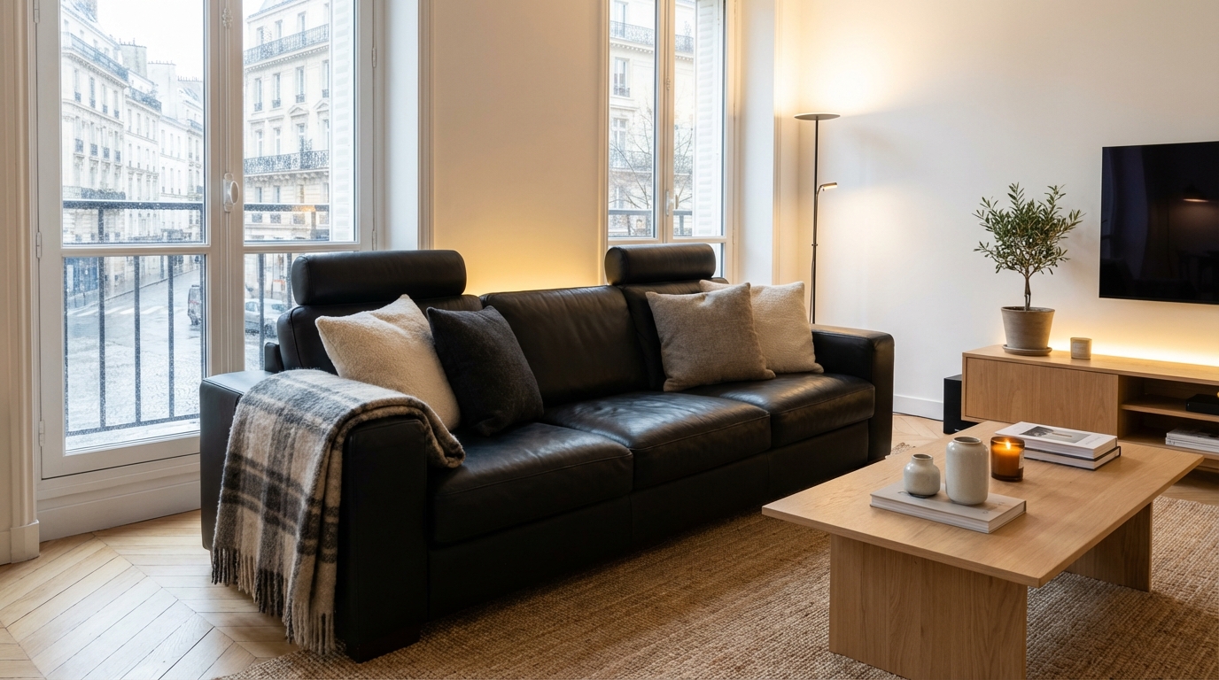 Ce canapé 3 places Ikea en cuir à 863 € est modulable et ultra cosy, mais à ce prix-là plus pour très longtemps