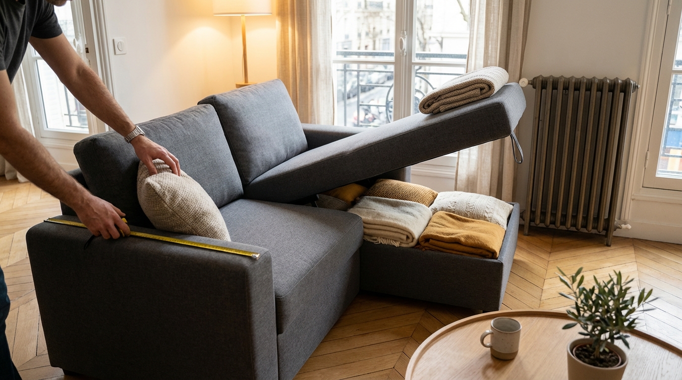 Ce canapé d’angle convertible 4 places à 499 € chez Cdiscount transforme votre salon, mais il y a un point à vérifier