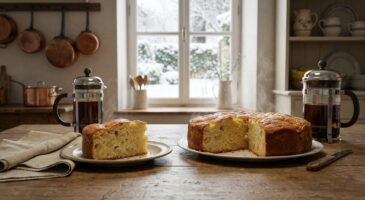 Ce gâteau au yaourt et aux pommes, prêt en 10 minutes, cache un geste tout bête pour rester ultra moelleux tout l’hiver