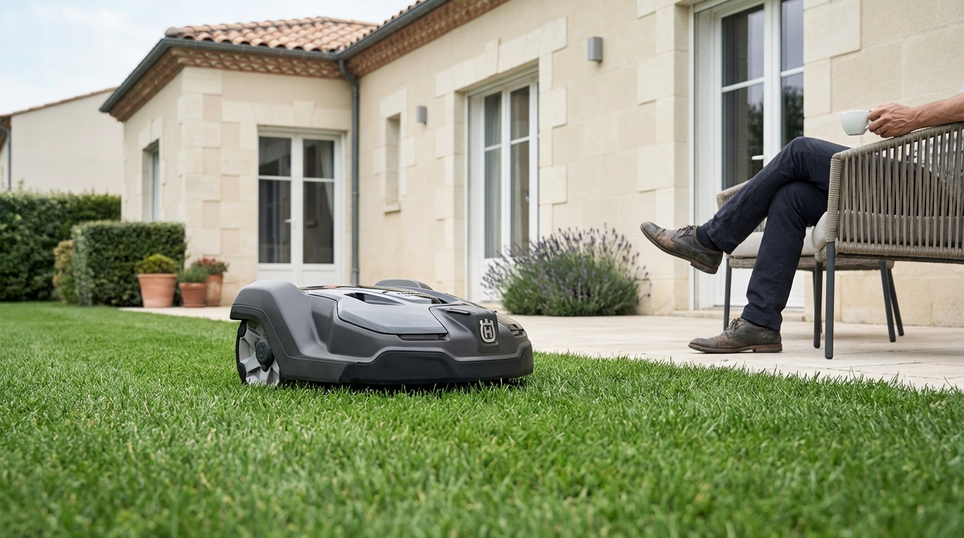 Ce robot tondeuse à 299 € sur Amazon promet de finir avec la corvée de tonte, mais un détail peut tout gâcher