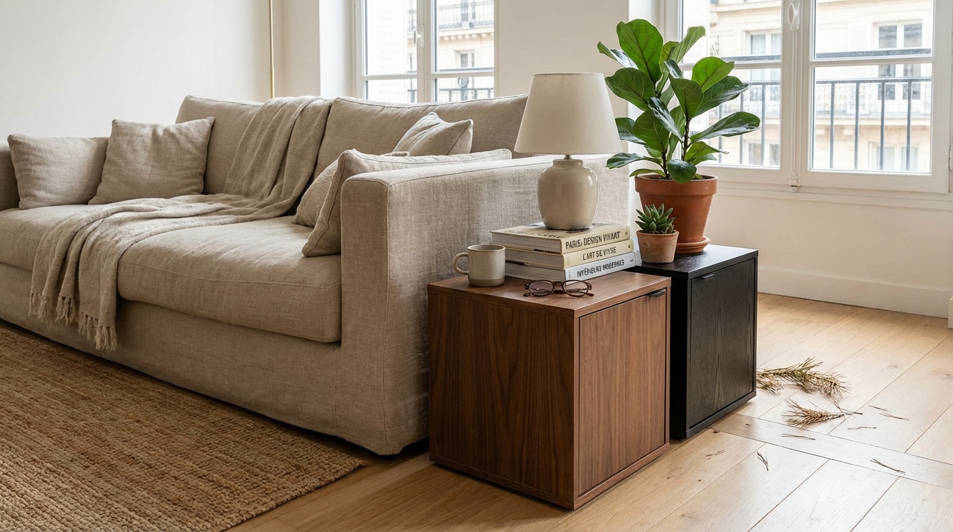 Ces deux tables d’appoint Action en bois à moins de 20 € cachent un détail malin qui séduit même les anti fast-déco