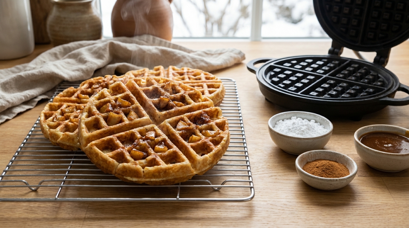 Ces gaufres aux pommes prêtes en 30 minutes sans robot cachent un secret croustillant qui change tout
