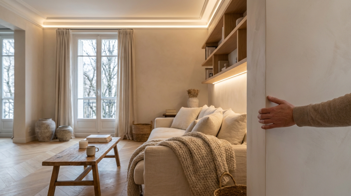 C’est la fin de l’interrupteur classique : cette technologie des hôtels de luxe va métamorphoser vos murs en 2026