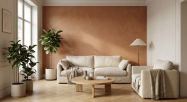 Cette finition murale minérale promet un avant/après saisissant sans toucher à votre mobilier cet hiver