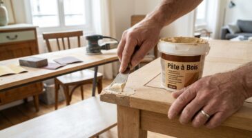Cette pâte à bois XXL chez Leroy Merlin chute à 17 € : le bon plan discret pour sauver vos meubles abîmés