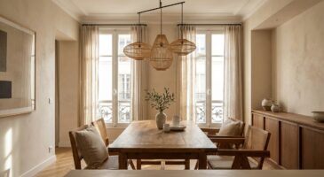 Cette suspension en bambou à -50 % chez alinea transforme un salon d&rsquo;hiver en vrai cocon chaleureux