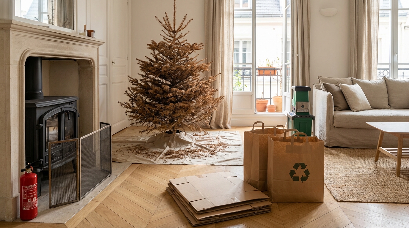 Cheminée ou poêle à bois : brûler son sapin de Noël, cette habitude de janvier peut vous coûter très cher