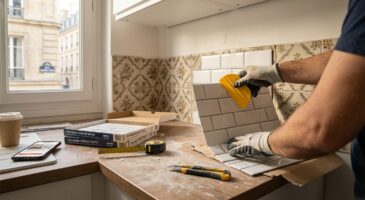 Crédence de cuisine datée : ne cassez rien avant d’avoir testé cette méthode pour quelques euros, sans percer