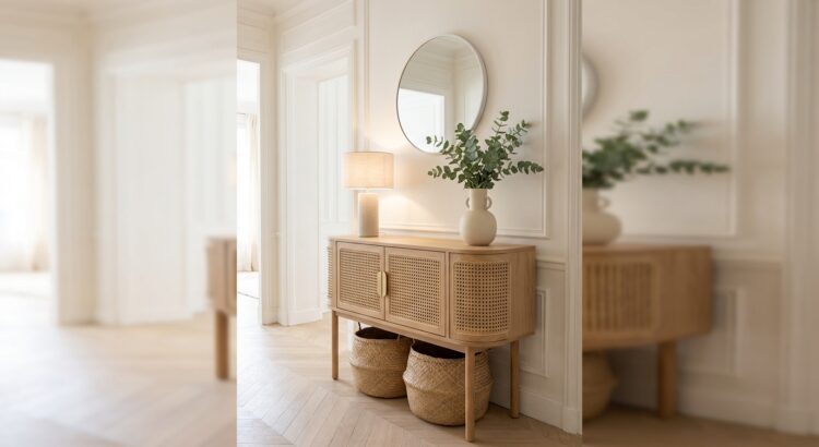 Entrée tristounette ? Cette console scandinave en bois clair à -30 % en ce moment chez sweeek change tout