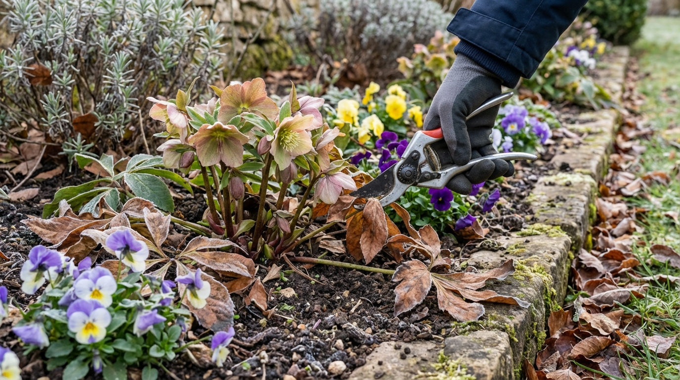 Fleurs dès février au jardin : ces vivaces explosent si vous faites ce geste de coupe que peu tentent l’hiver