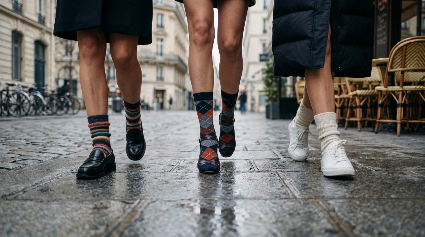 Hiver : cette nouvelle façon de porter vos chaussettes peut transformer vos looks sans vous laisser grelotter