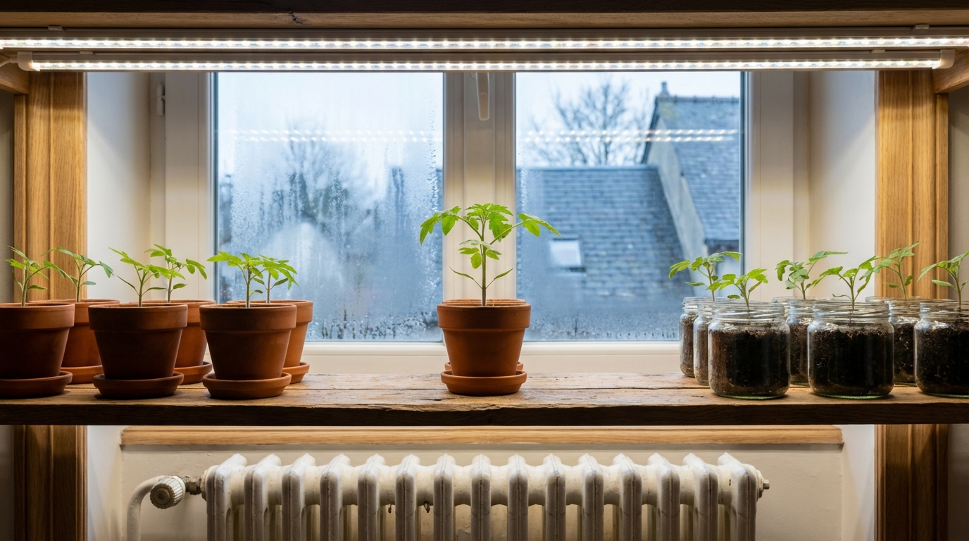 Ils réussissent leurs semis de tomates en janvier : sans cette lampe discrète, vos plants sont condamnés à filer