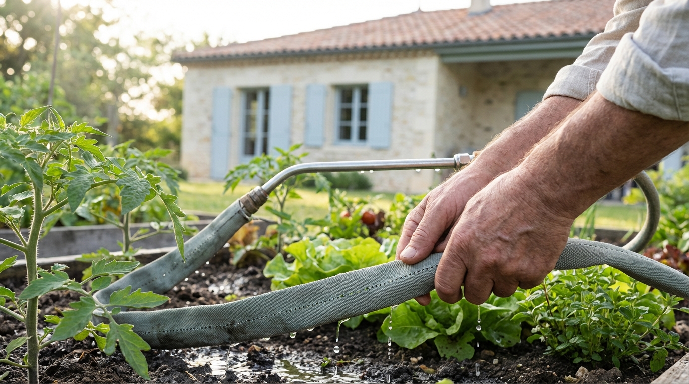Jardin : ne vous épuisez plus avec un tuyau d’arrosage classique, ce modèle plat rend votre ancien matériel inutile