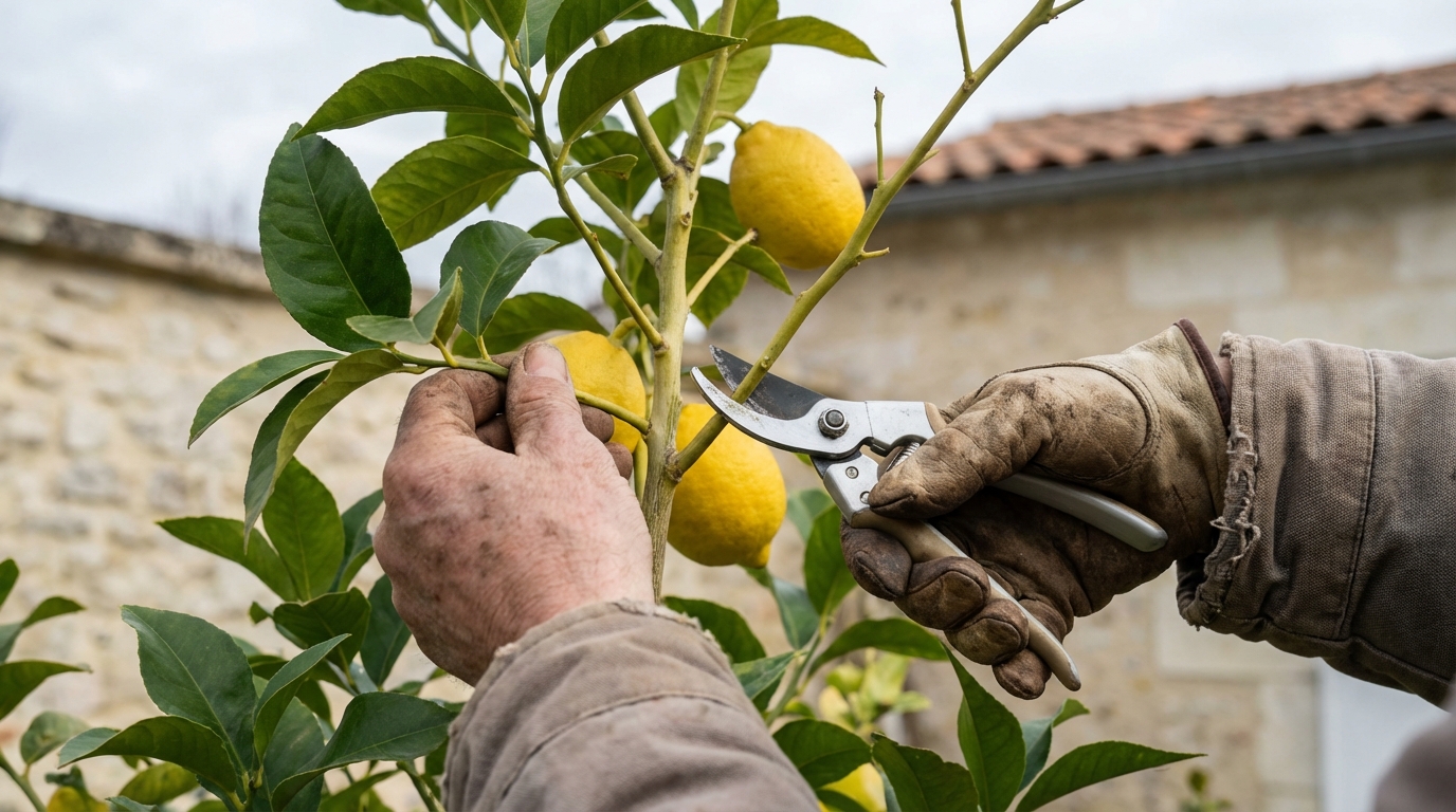Je le fais en fin d’hiver sur mes agrumes : ce geste de taille simple promet une récolte abondante si vous ne tardez pas
