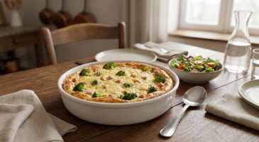 L’alliance brocoli jambon qu’il vous faut : ce clafoutis doré prêt en 10 minutes va détrôner votre gratin
