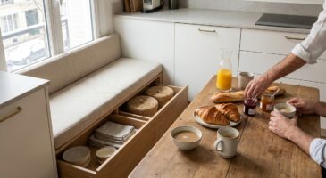 Les cuisinistes sont formels : en 2026, une cuisine sans ce meuble gain de place est ratée d&rsquo;avance
