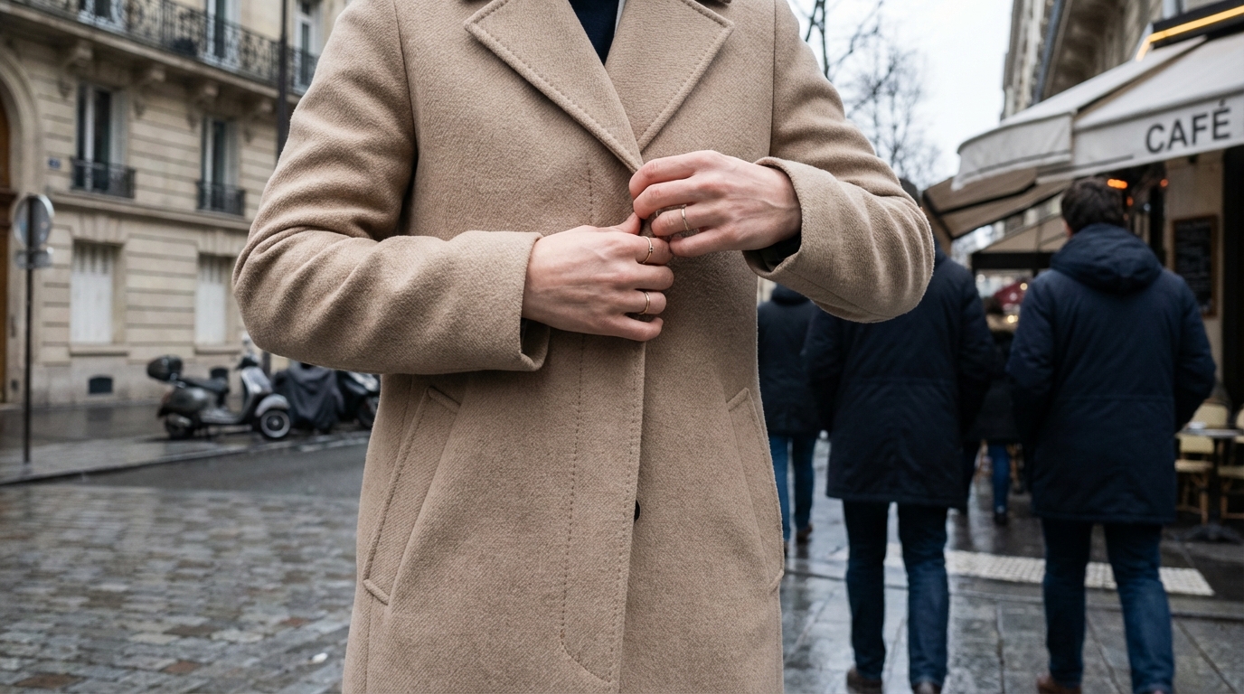 Manteau noir : si vous le portez encore, ce modèle clair 2026 peut changer votre hiver (et votre mine)