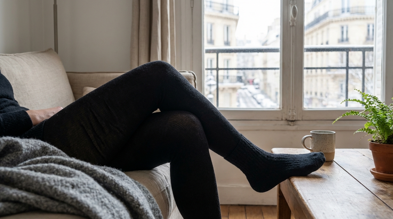 Marre des collants qui filent ? Ce collant méconnu tient tout l’hiver, réchauffe vos jambes et limite les déchets